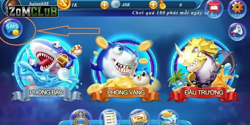 Bắn Cá Nạp SMS - Tựa Game Giải Trí Đẳng Cấp Số 1 Cho Bet Thủ