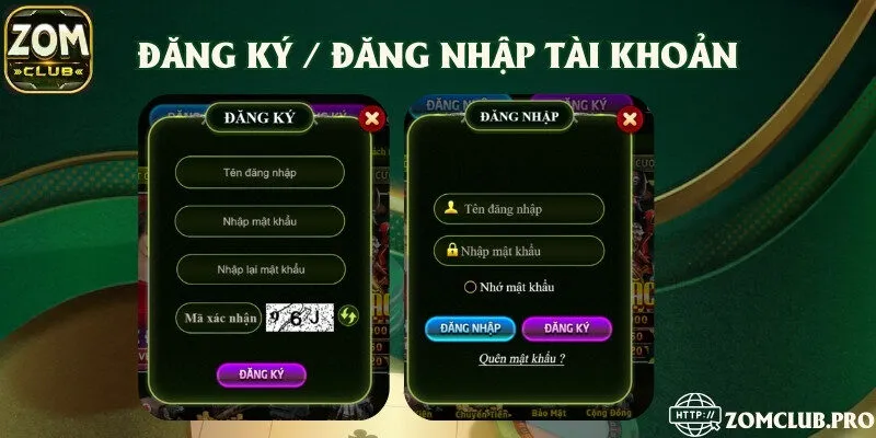 Các bước đăng ký và đăng nhập nhanh vào cổng game